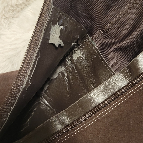 Ann Taylor Loft Brown Suede Knee-high Boots 7 1/2 - Picture 11 of 11